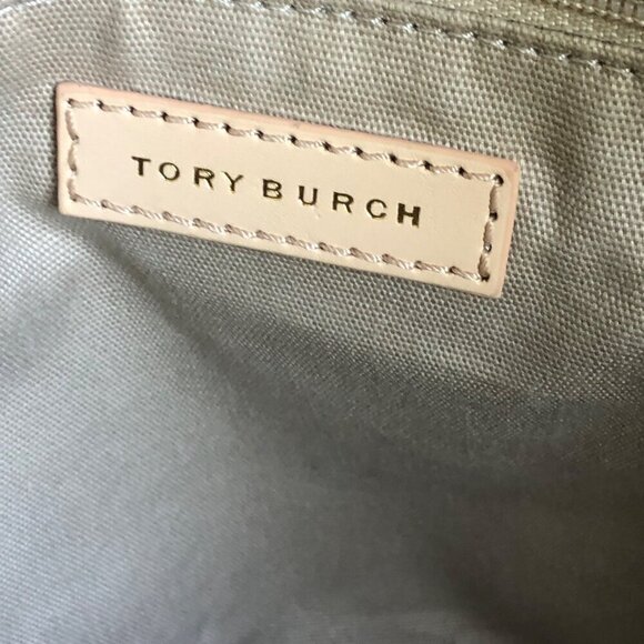 **SOLD**Tory Burch Summer Slouchy Hobo Natural / Juniper Berry Multi-Color Tote - Picture 13 of 14